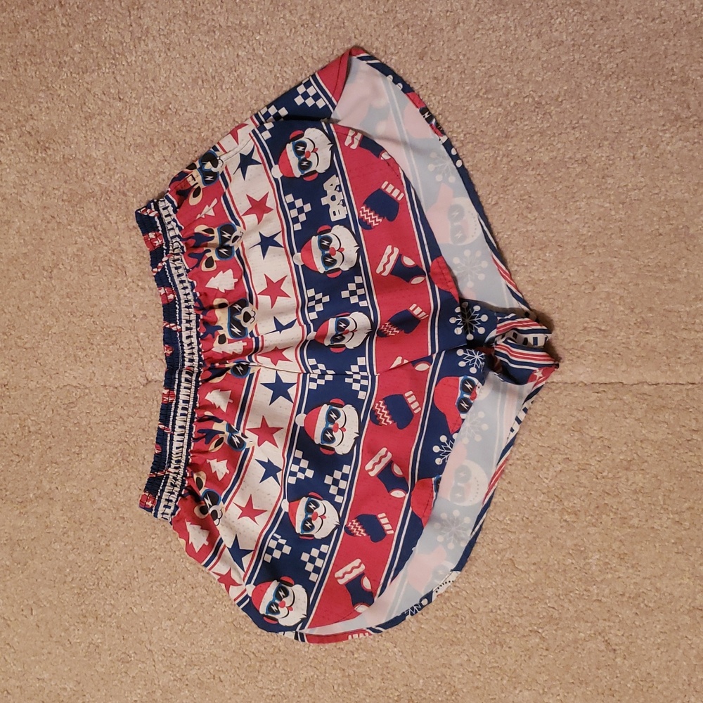 BOA Men's Christmas Uglier Sweater Print Elite Print Running Shorts